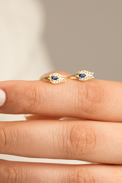 Çgk Çiğdem Gürel Kuyumculuk 14 Ayar Lale Çocuk Küpesi