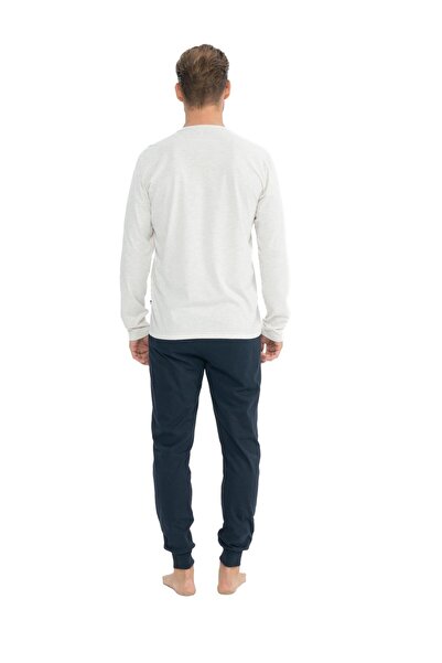U.S. Polo Assn. U.S. Polo Assn. Erkek Uzun Kollu Yuvarlak Yaka Penye Eşofman Pijama Takımı S25832