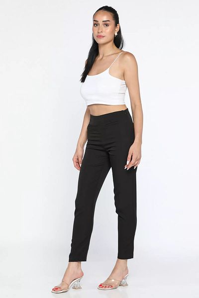 GÜLSELİ Black Women's Pants