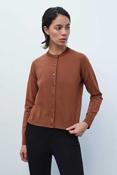 Mısırlı Tricotaj maro Cardigan de damă