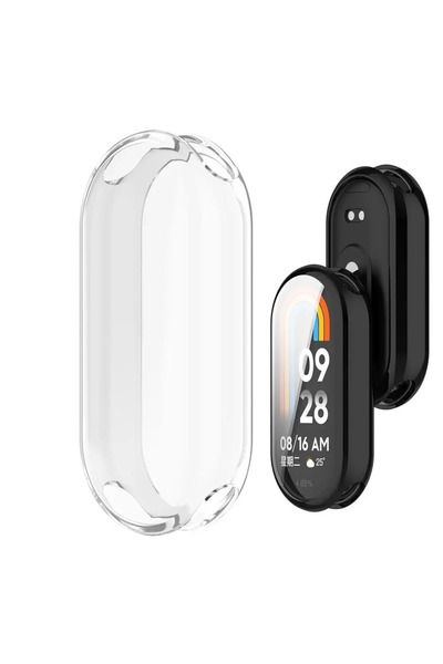 Alstrap Case and Screen Protector Compatible with Xiaomi Mi Band 8 and Mi Band 9 360 Full Protection Soft Silicone Case