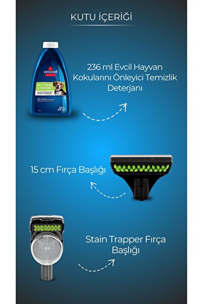 Bissell SpotClean Pet Select Evcil Hayvanlı Evlere Özel Halı – Koltuk Yıkama ve Leke Çıkarma Makinesi