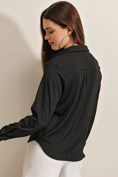 Bigdart 20160 Örme Gömlek - Siyah