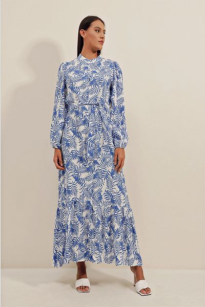 Bigdart 2158 Сукня з екзотичним візерунком Saks