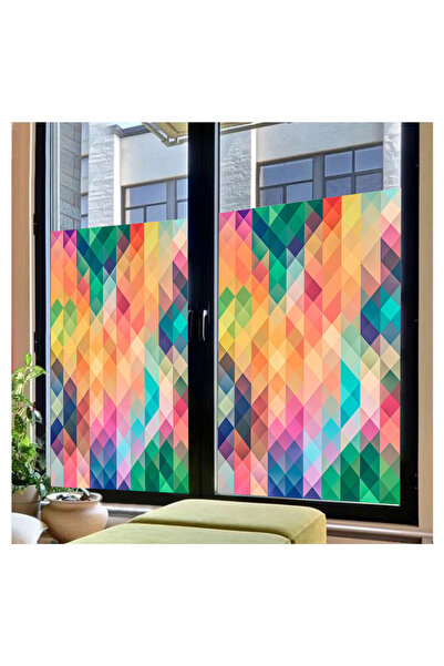 WINK FOL ورق زجاجي منقوش من الزجاج البلوري مقاس 61 × 100 سم - لاصق ذاتي