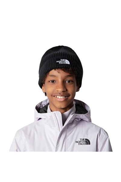 THE NORTH FACE Černá unisexová outdoorová čepice s logem a manžetou NF0A8CHEJK31