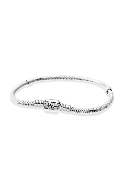 Fubena Star Wars Yazılı Moments Gümüş Bileklik Charm Taşıyıcı