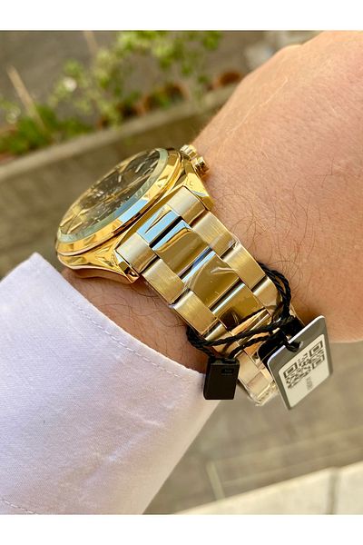 Reward Gold Color Steel Men's Wrist Watch Waterproof Bracelet Gift