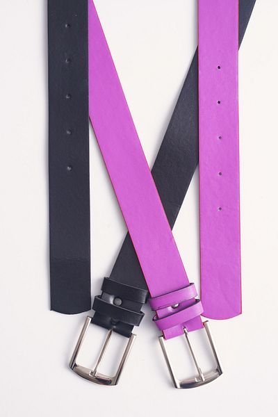 Bigdart 010141   Centura dubla neagra si liliac