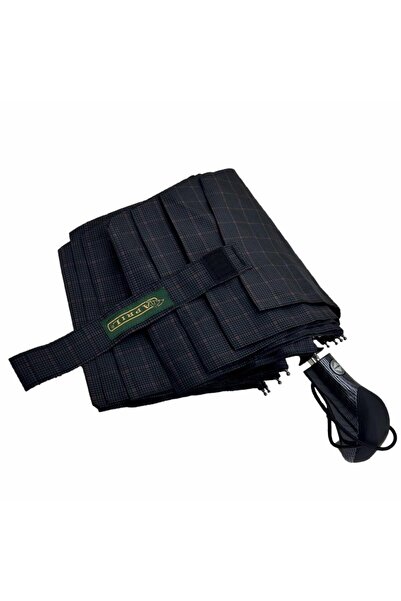 Cantayurdu April A-227G Tam Otomatik 10 Telli G3 Şemsiye Kareli Siyah