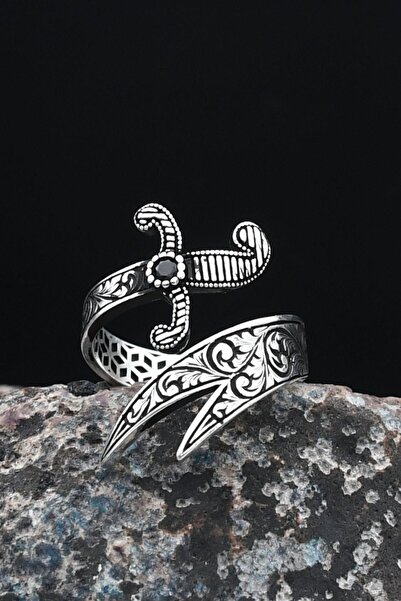 Prestige Hz. Ali Zülfikar Kılıcı Ayarlanabilir (Free Size) 925 Ayar Gümüş Erk...