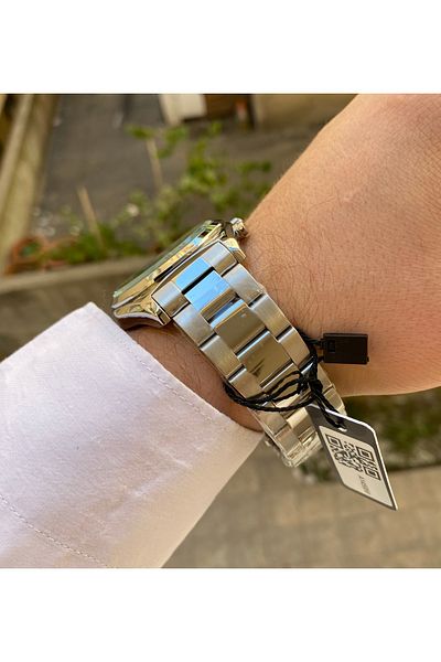 Reward Silver Color Waterproof Men Wrist Watch Bracelet Gift