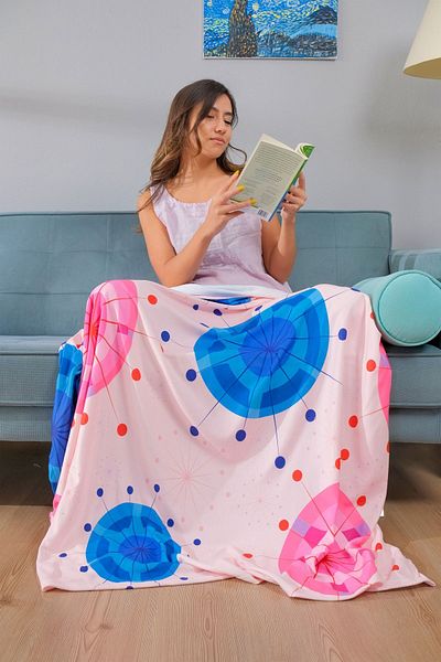 Dotamess Printed Fleece Single Tv Blanket