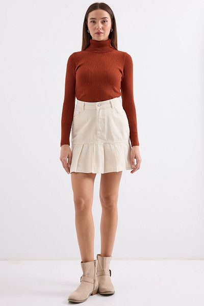 Bigdart 10311 Turtleneck Knitwear Sweater - Tile