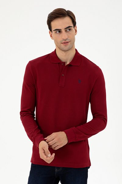 U.S. Polo Assn. Ανδρικό φούτερ Claret Red Basic 50289051 -vr014