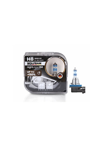 WOLFRAM H8 Ampul NV +%150 Fazla Işık ve %20 Beyaz Işık 12V 60W