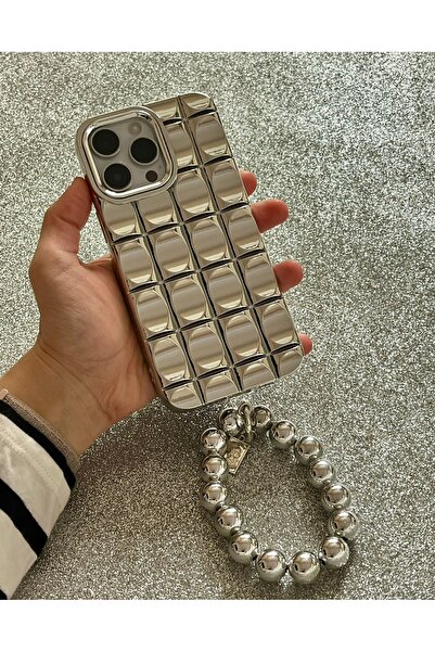 HYPERSOFT Iphone 14 Pro Max (6.7 inç) Uyumlu Bileklik Charm Aksesuarlı Parlak...