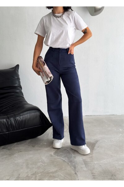 winmoda Ελαφρύ σουέντ παντελόνι - Φαρδύ πόδι Bagy Model