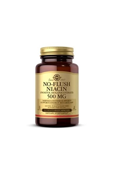 Solgar No Flush Niacin 500 Mg 50 Kapsül