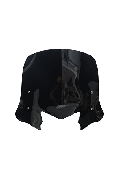 GP KOMPOZİT Honda Dio 2021-2025 Uyumlu Kısa Ön Cam Siyah 41 Cm