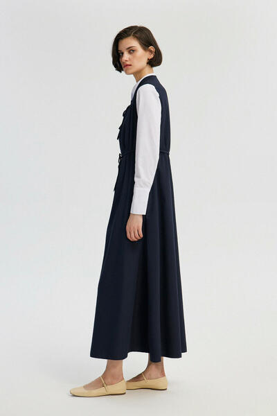 Touché Privé TAVASZI RÉSZLETES POPLIN GILET