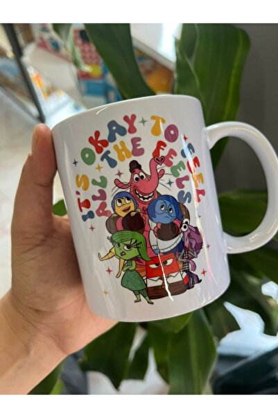 EyER Shoping Printed Inverted Face Characters Premium White Porcelain Mug