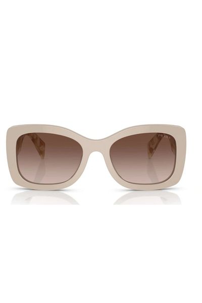 Prada Woman Oval Sunglasses- Pr A08s - Lense Size:56mm - Desert