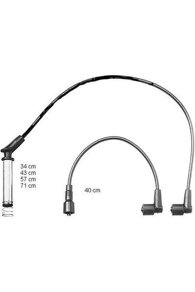 HELLUX Astra F 1.4 I 16V-Cora 1.2-1.4 Ie 94 14 Se-14Nz Spark Plug Cable