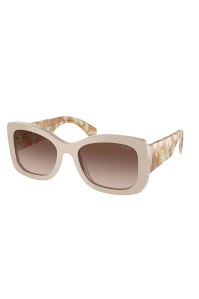 Prada Woman Oval Sunglasses- Pr A08s - Lense Size:56mm - Desert
