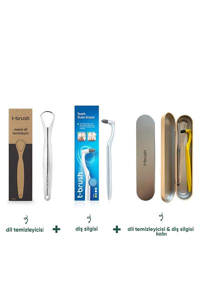 TBRUSH Lingue Blanket+Dental Eraser+Metal Cap