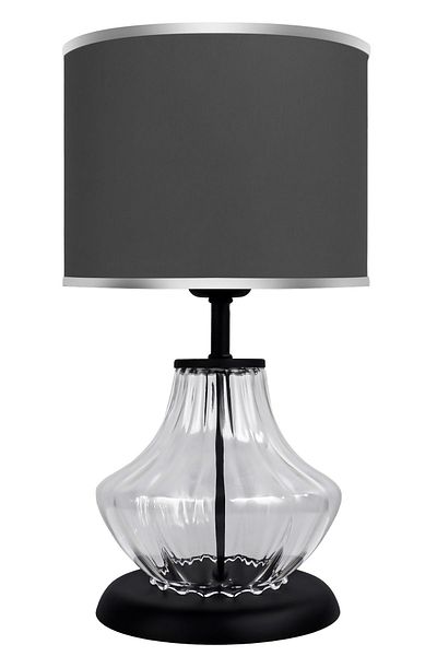 MINIMAL ETICARET VE BILGI TEKNOLOJILERI Prestige Black Transparent Glass Lampshade