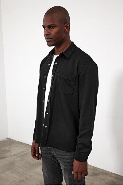 VENA Clark Black Men's Cotton Regular Fit Shirt
