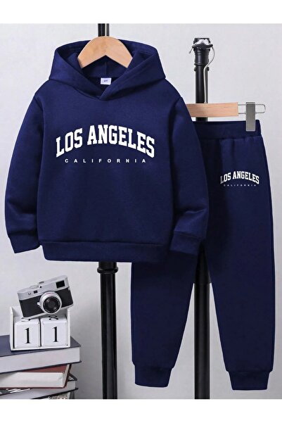 By Layina Παιδικό σετ φόρμας με κουκούλα Los Angeles