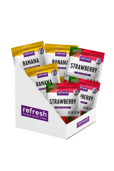 Refresh Chips Freeze Dried Minimix - Dondurularak Kurutulmuş - Freeze Dry Meyve Kurusu