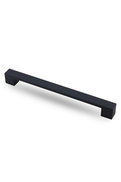 Badem10 Cemre (160 MM - 16 CM) Metal Negru Mat Mobilier Sertar Bucătărie Mâner Dulap Mâner Mâner