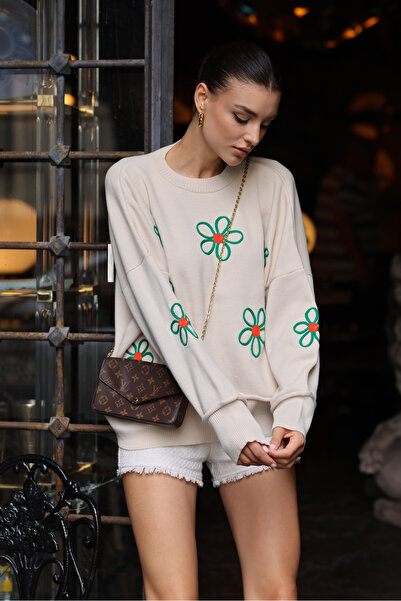 Bigdart 15824 Oversize Poncho pulóver - fehér