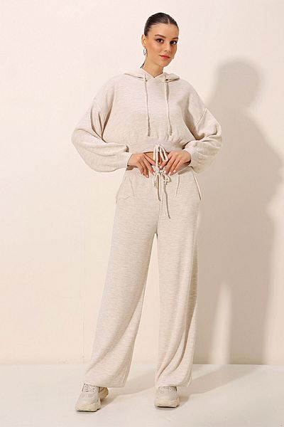 Bigdart 15845 Hooded Oversize Double Suit - Cream