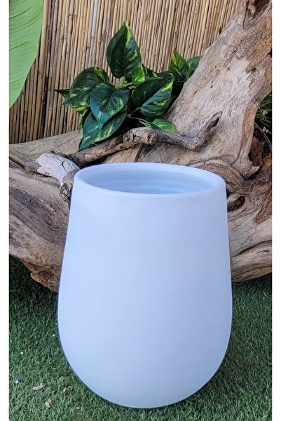 Ekodoğa Ev ve Bahçe Dekorasyon Vazo Toprak Saksı Çömlek El İşçiliği Çiçeklik