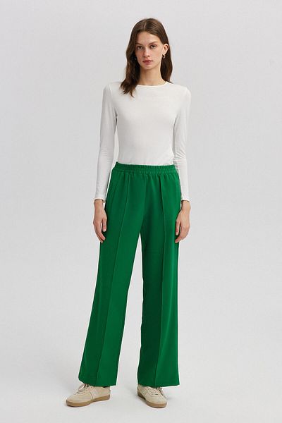 Touché Privé Ribbed Crepe Pants