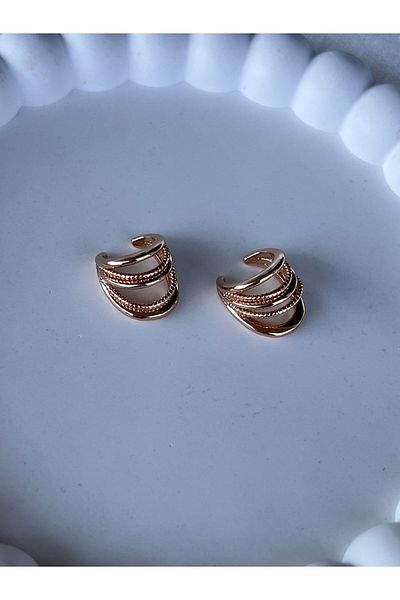 Sens Steel Gold Cartilage Earrings