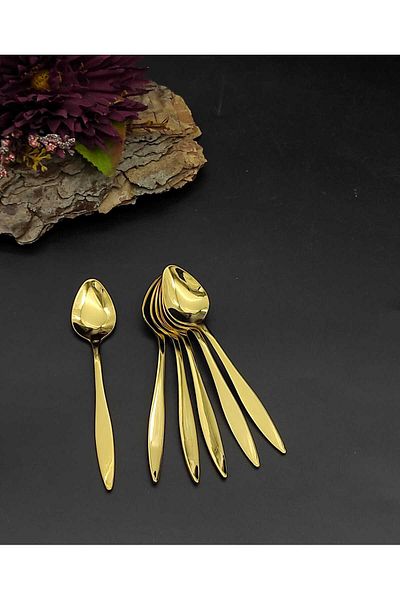 BRONDOFF Carmen Gold Titanium 6 Teaspoon