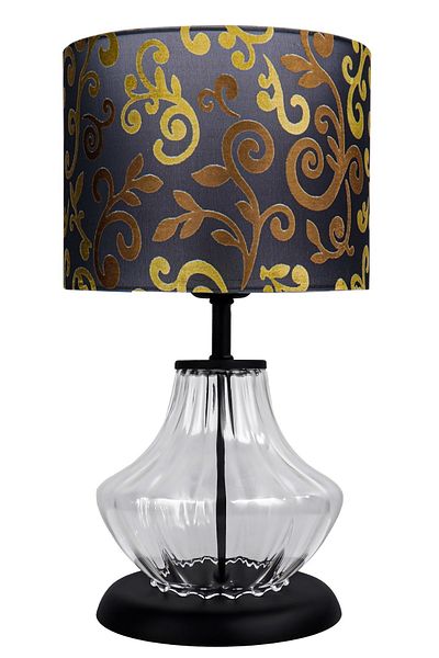 MINIMAL ETICARET VE BILGI TEKNOLOJILERI Prestige Black Transparent Glass Lampshade