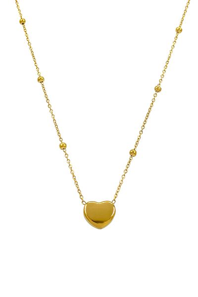 Çlk Accessories Steel Heel Heart Necklace