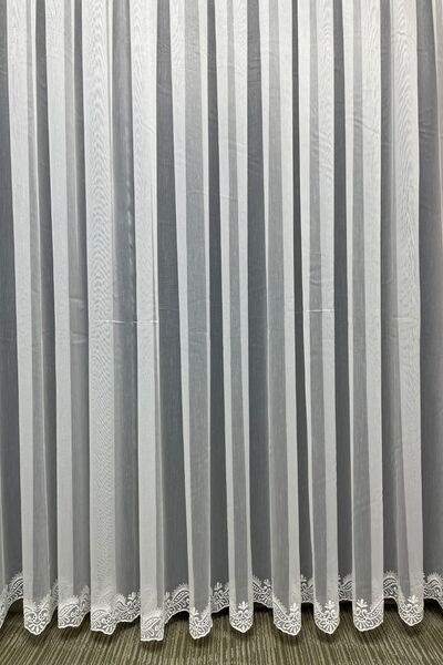 Cortibo Bergama Skirt Patterned 1 to 2 Sparse Pleated Tulle Curtain