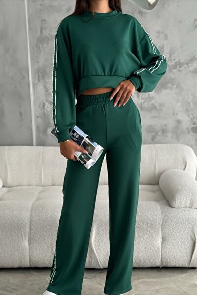 Ded COLLECTION Σετ γυναικεία αθλητική φόρμα Modal Fabric - Πλαϊνή ρίγα