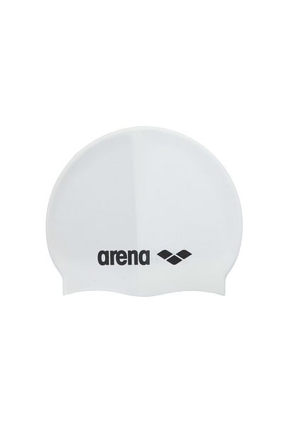 ARENA Unisex White Silicone Swimmer - Classic Bonnet Design