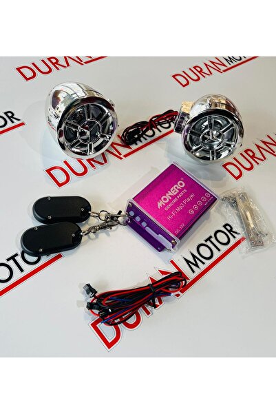 Genel Markalar MONERO-Motosiklet Mp3 Player + Alarm Bluetooth Özellikli Nikel...