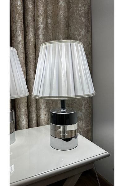 AbajurAksesuar Johnny Silver Double Lampshade