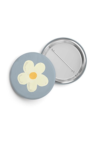 riyaz 5'li Set, İğneli Buton Rozet 44mm, aksesuar, pin (Bitkiler)