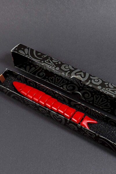 TESBİHKENTİ Mărgele de rugăciune de pește de culoare roșie pentru stres